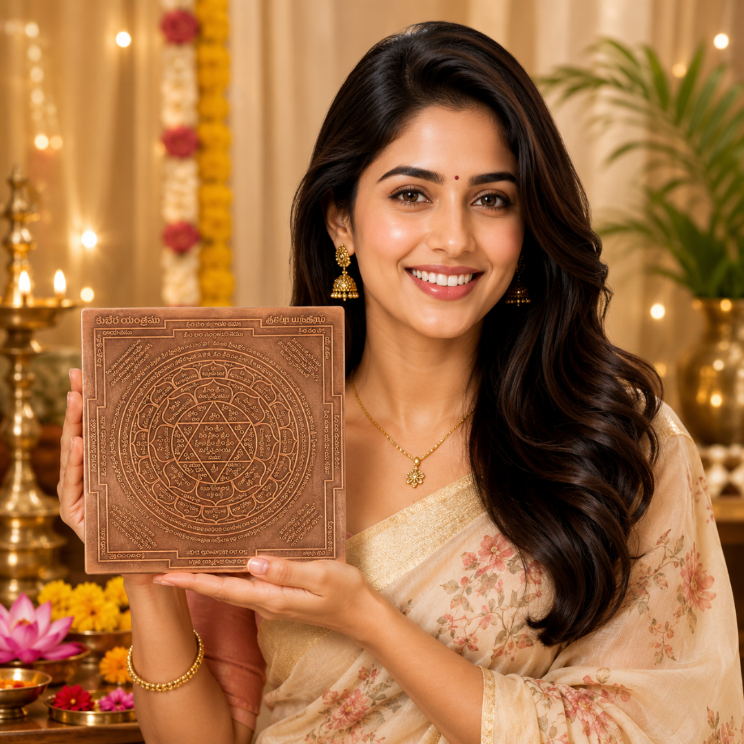 Kubera Copper Yantra for Wealth Prosperity and Financial Growth Energized Pure Copper Yantram for Home Office Pooja