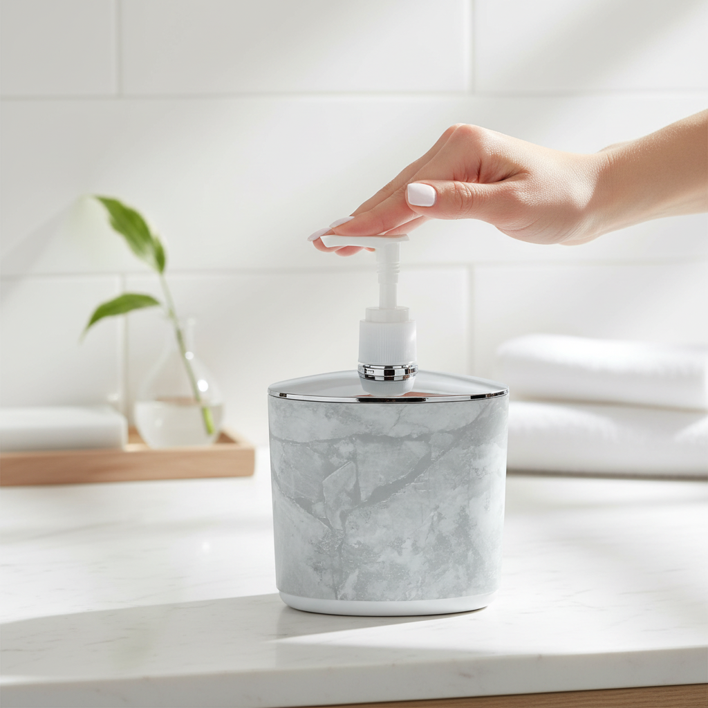 Liza Opal Liquid Soap Pump Dispenser for Bathroom & Kitchen – 420 ml (