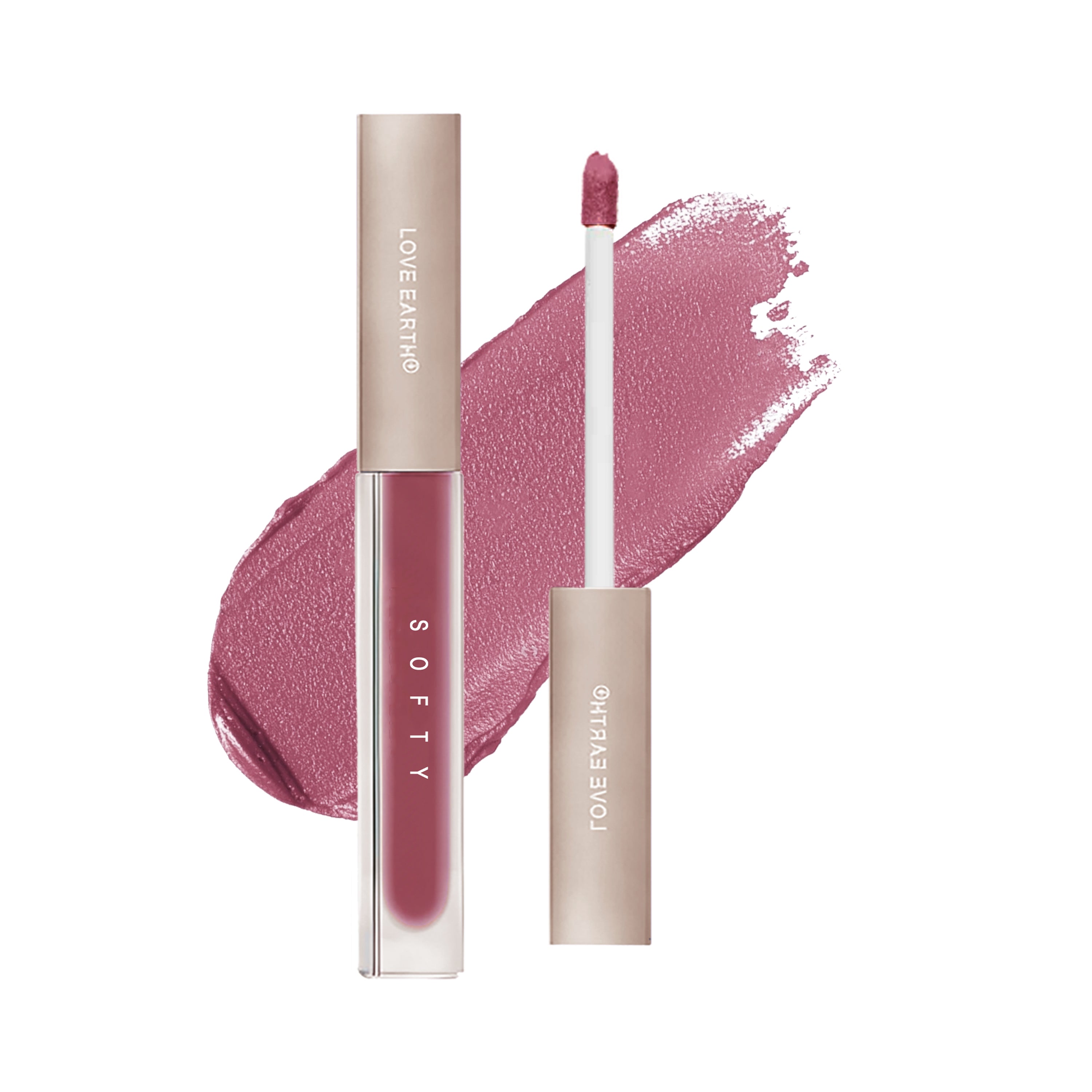 Love Earth Softy Tinty Lipstick - Cotton Kiss | Vitamin E, Squalane & Peptides Infused Hydrating Lip Tint - 2ML