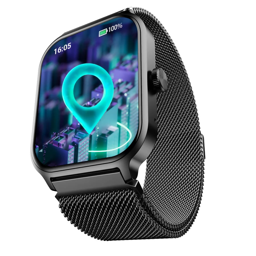 boAt Storm Call 3 Plus Smartwatch with Bluetooth Calling, 1.96" HD Display, AI Voice Assistant, 100+ Sports Modes, Heart Rate & SpO2 Monitor, IP68 Water Resistant