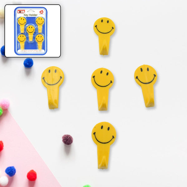 4 Pc Adhesive Wall Hooks – Strong Self-Adhesive Hooks for Keys & Household Items