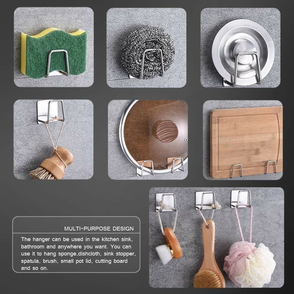 Sink Sponge Holder – Kitchen Sink Organizer Rack with Drain Tray (pack of 2)