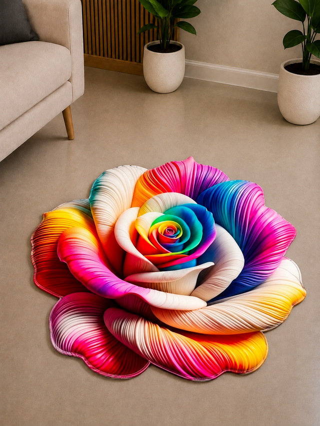 25X25 Inches Modern Decorative Door Mat | Water Absorbent Floor Mat for Living Room.