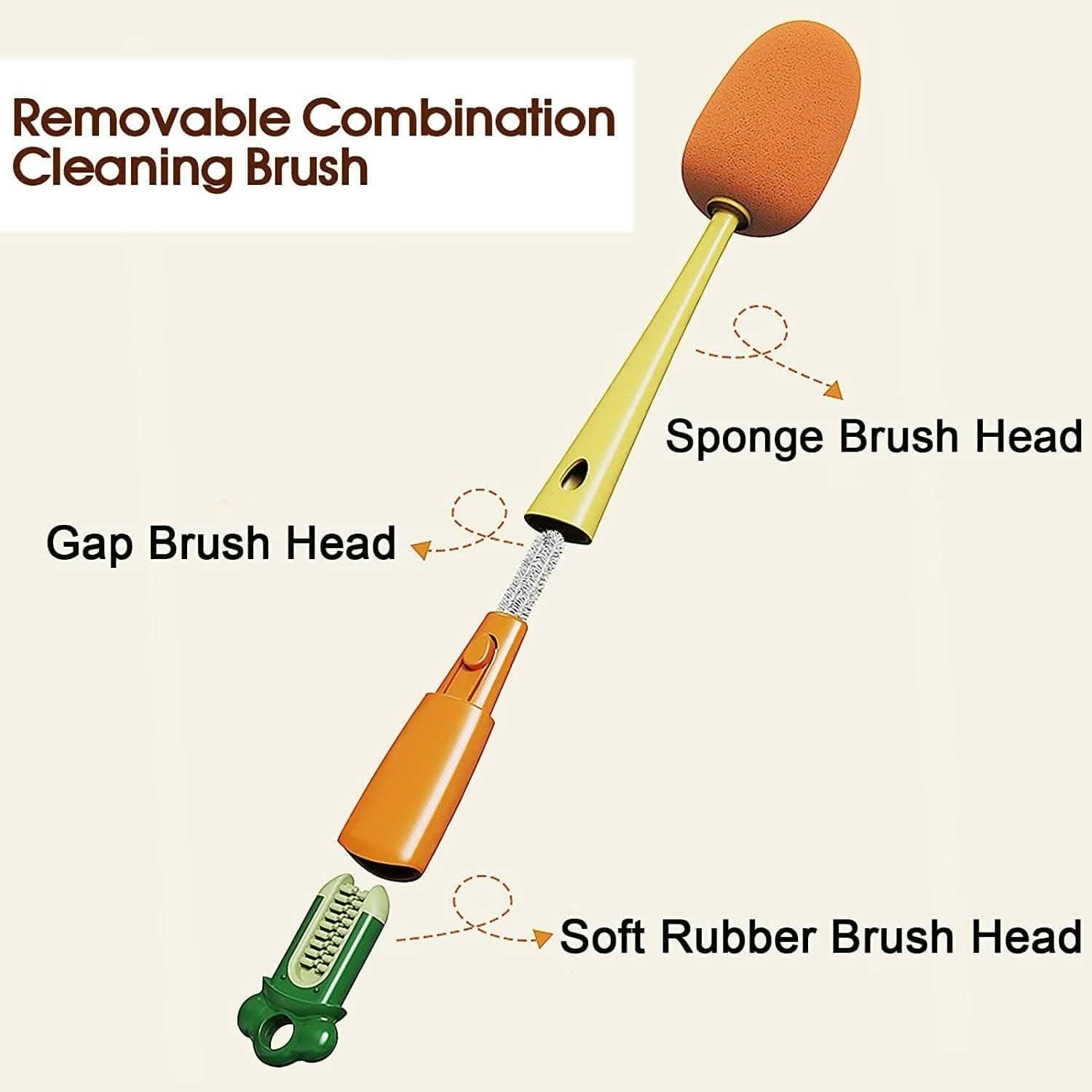 3 in 1 Multifunctional Insulation Bottle Cleaning Tools - HalfPe