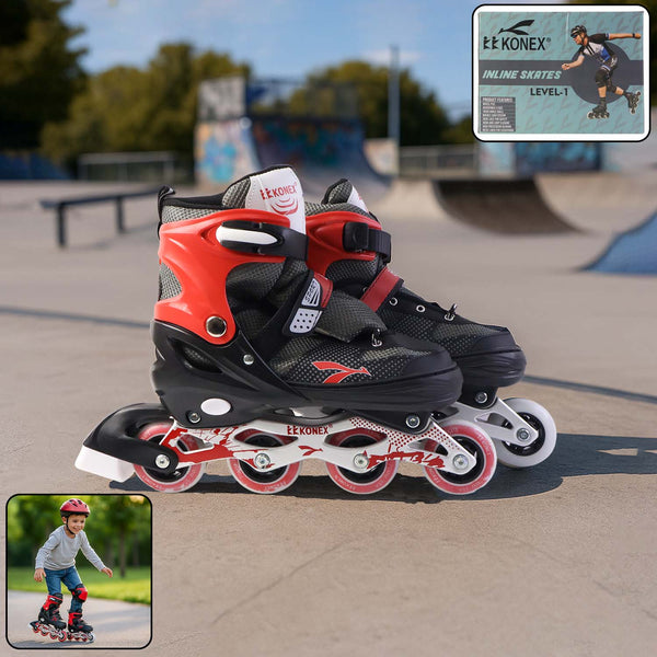 Professional Adjustable Inline Skates For Kids And Adults (Xl 1 Pair)