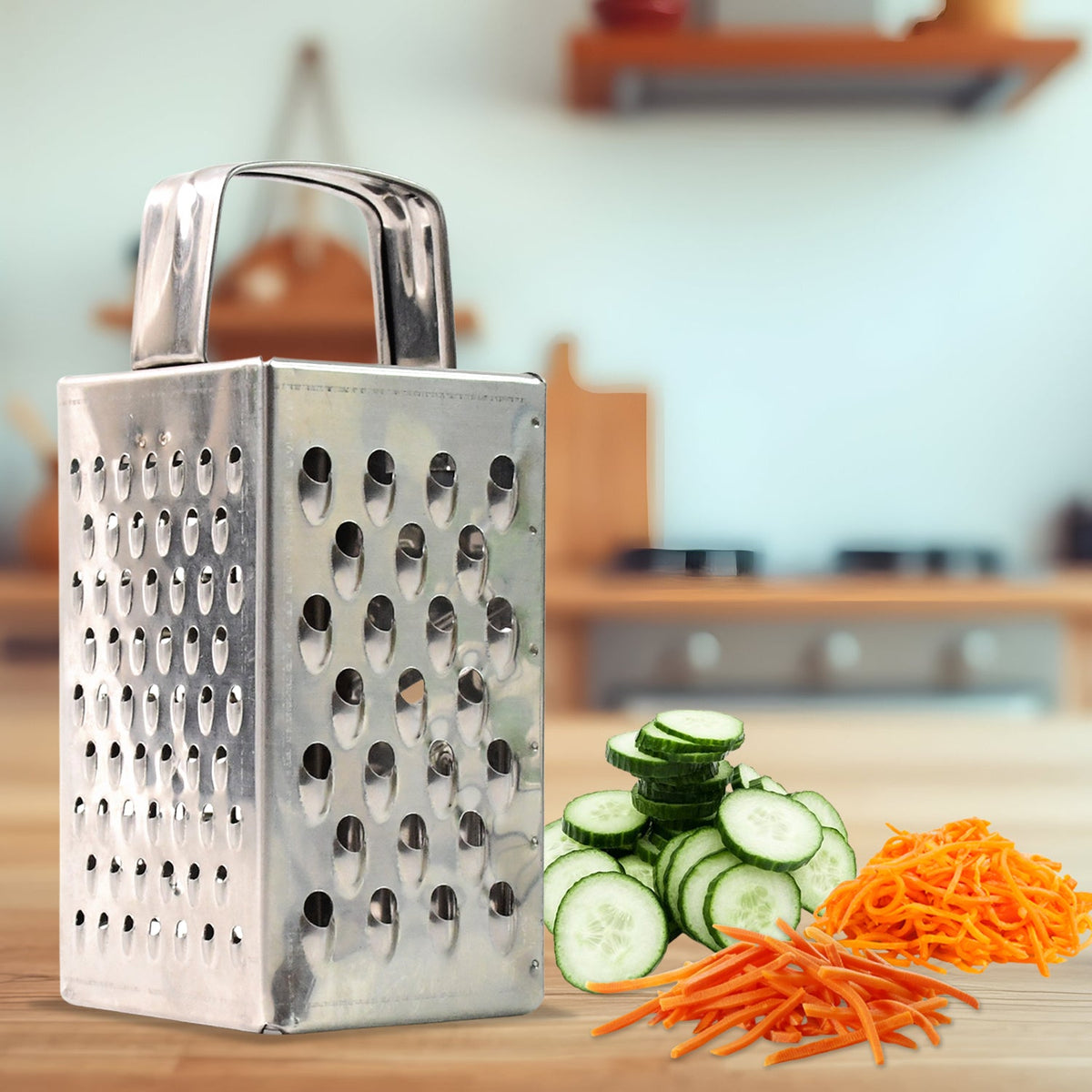Supermom Premium 4-in-1 Stainless Steel Compact Grater And Slicer HP DD