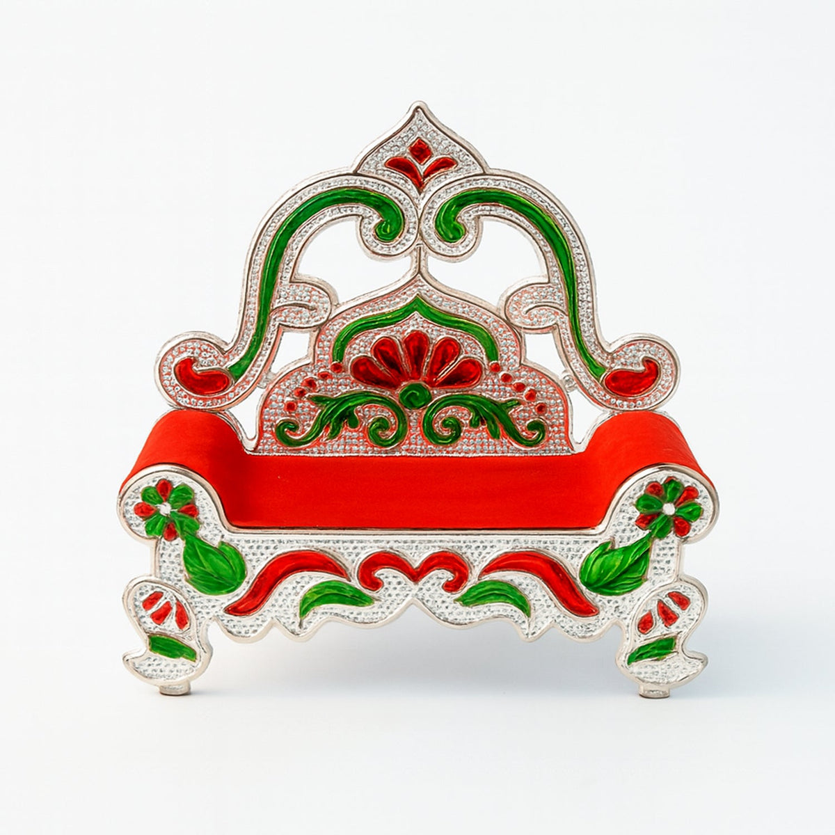 Plastic Decorative Small Singhasan For Laddu Gopal Krishna Ji Or Ganesha Idol (1 Pc) HP DD