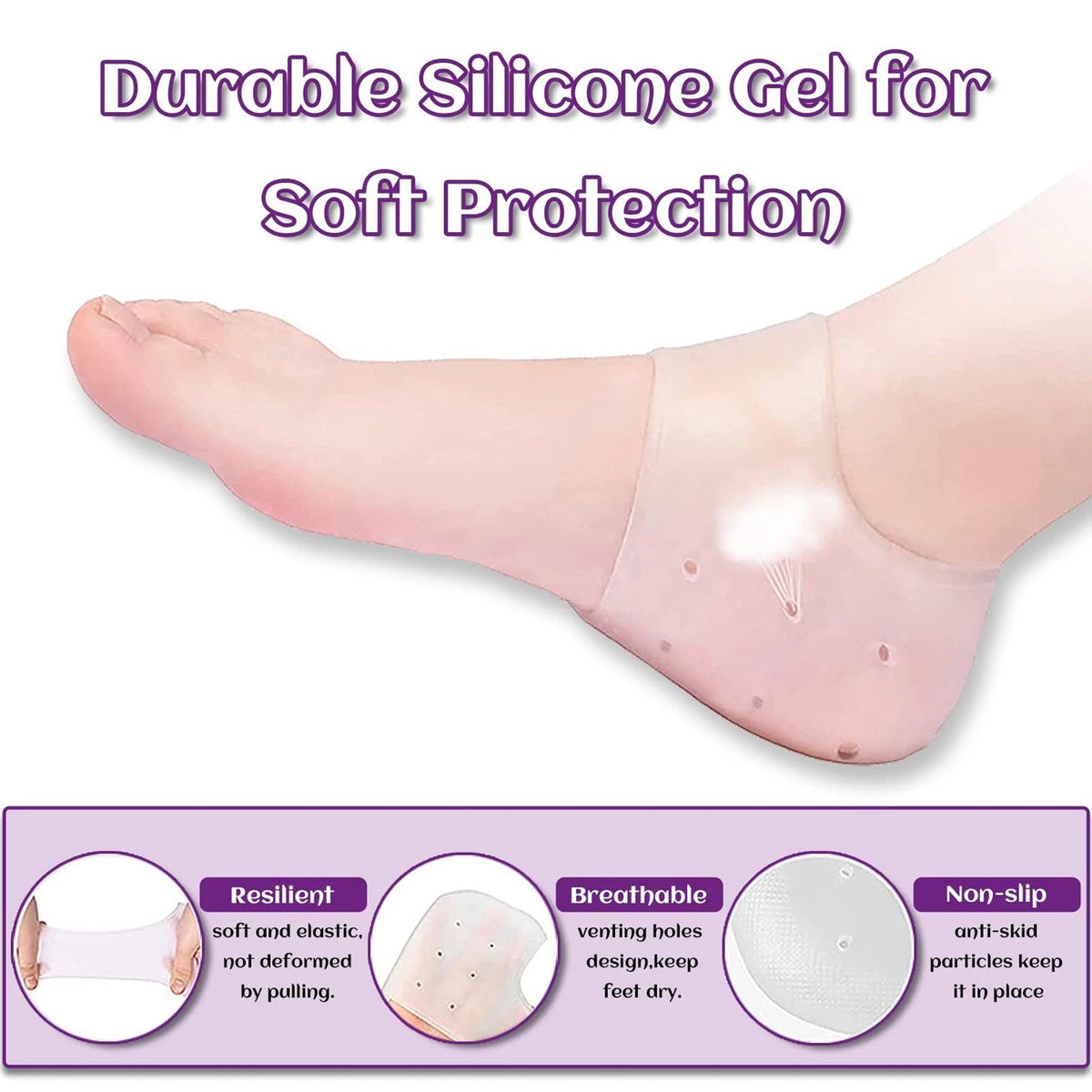 Kid Silicone Heel Protectors (1 Pair) HP DD