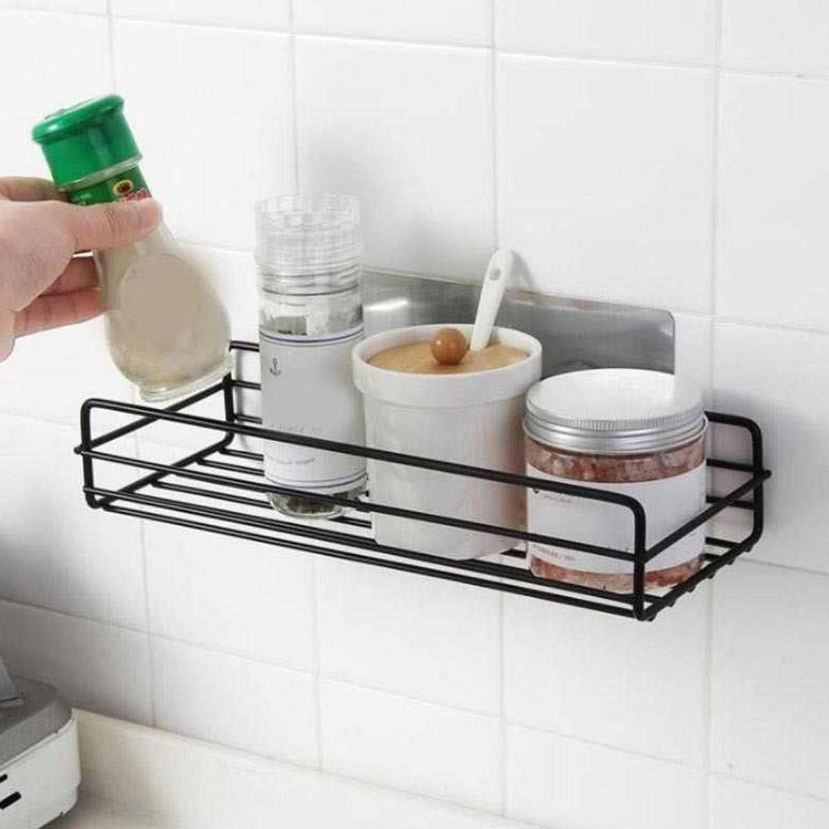 Multipurpose Wall Mount Metal Bathroom Shelf And Rack For Home And Kitchen HP DD