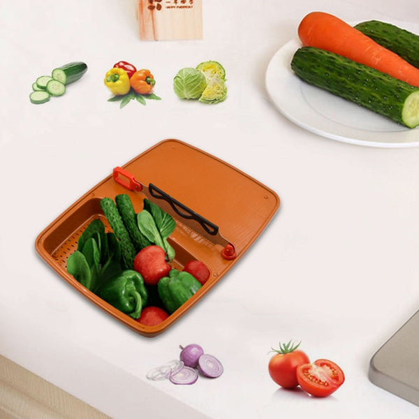 Versatile Cut and Wash Box & Tray for Kitchen Perfect for Fruits and Vegetable Prep