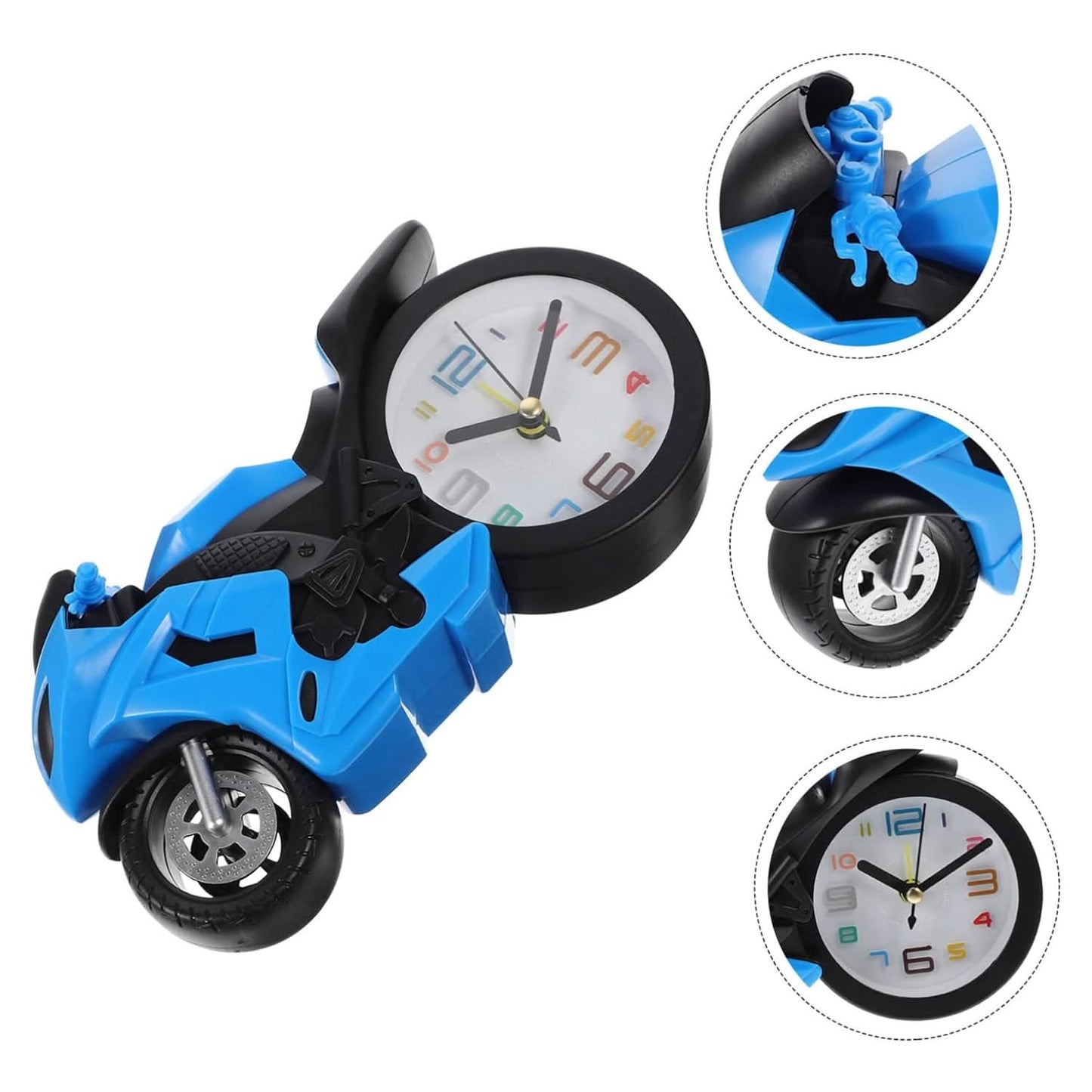 Mini Motorbike Alarm Clock – Retro Style Gift for Kids & Collection