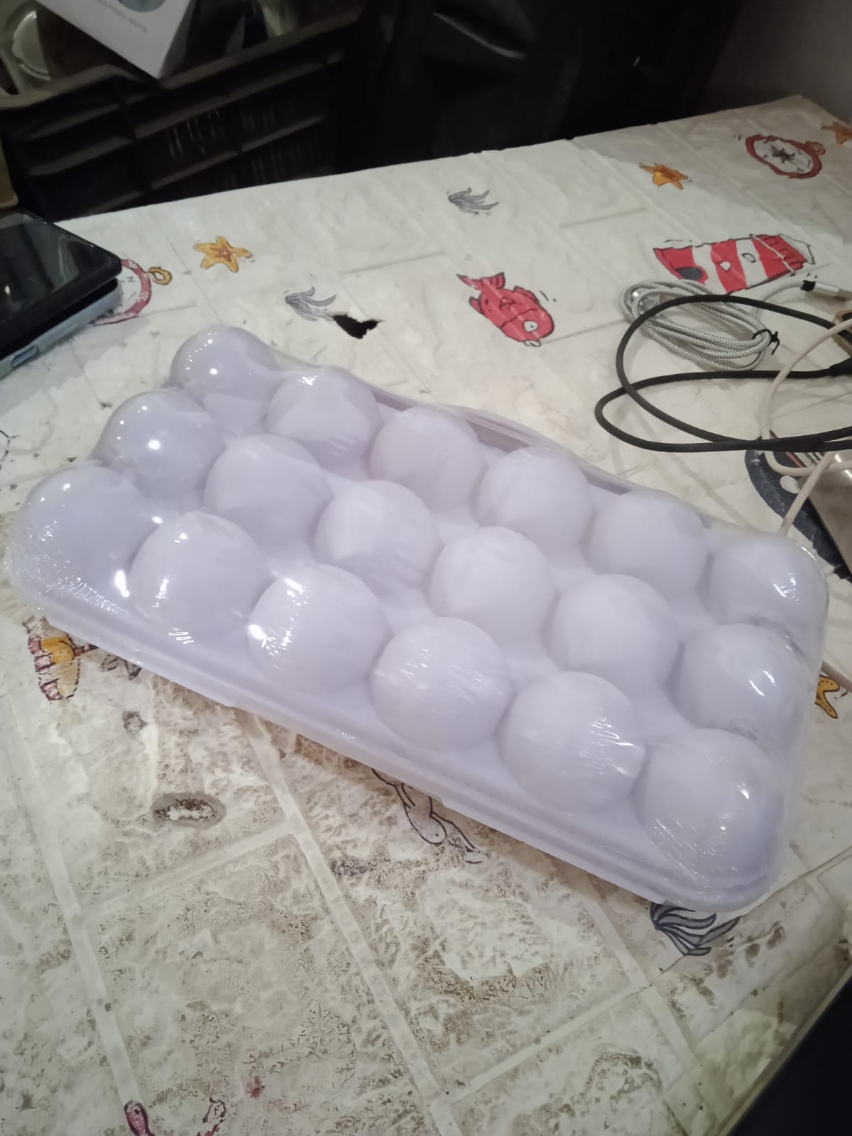 18 Grid Egg Holder with Lid Shock-Proof Egg Storage Box for Fridge & Camping HP DD