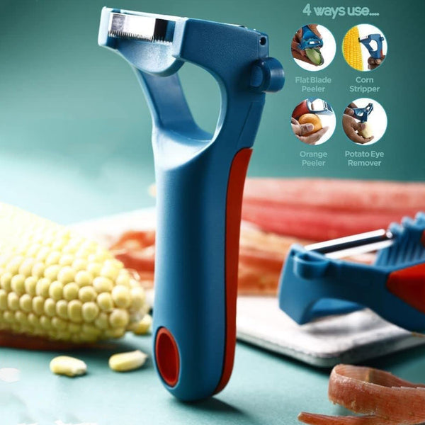 4-in-1 Multi-functional Vegetable Fruit Peeler (1 Pc)