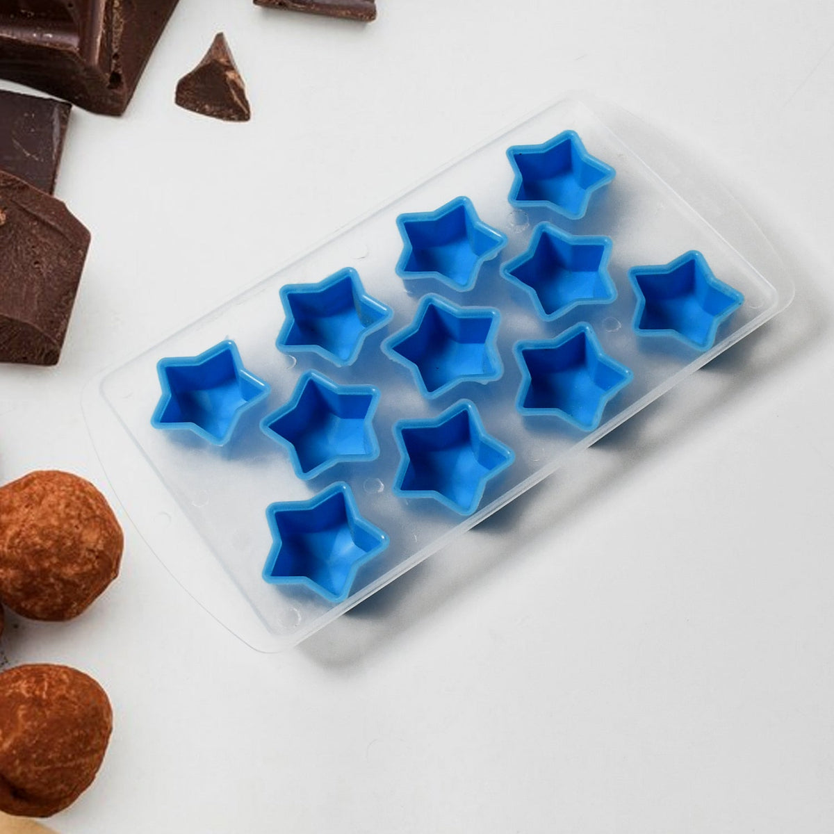 Silicone Mold Ice Cube Tray Creative Sweet Multi Type Ice Tray Buckets Ice Cube Trays Multi Fruit Shape Ice Tray (1 Pc) HP DD