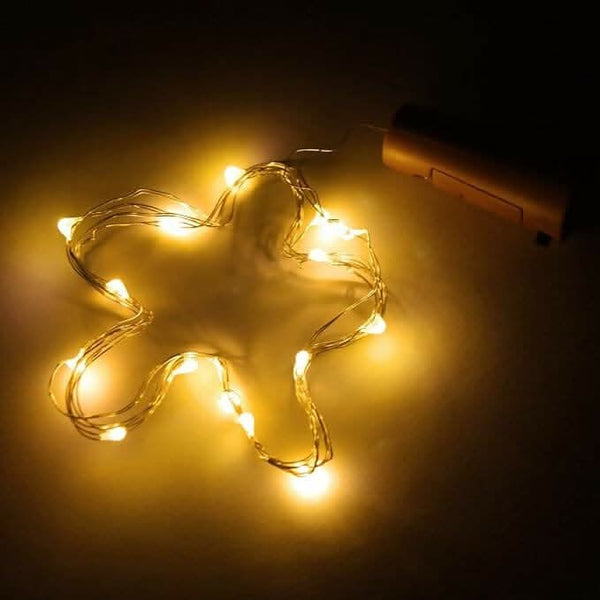 Set the Mood with 6 LED Bottle Cork Lights (Battery Powered) - HalfPe