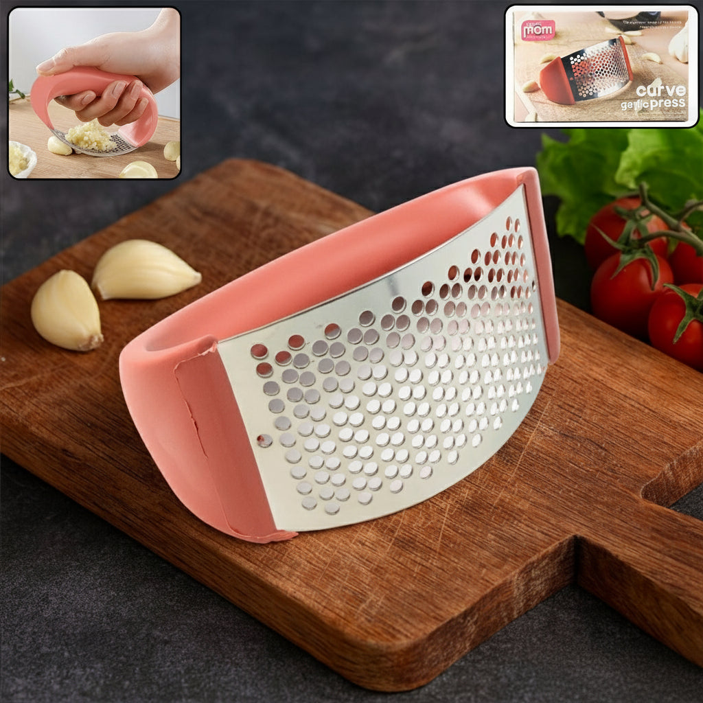 Supermom Premium Curve Garlic Press Crusher (1 Pc) HP DD