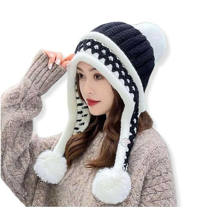Cozy Autumn-Winter Ear Protection Hat for Women – Stylish Knit