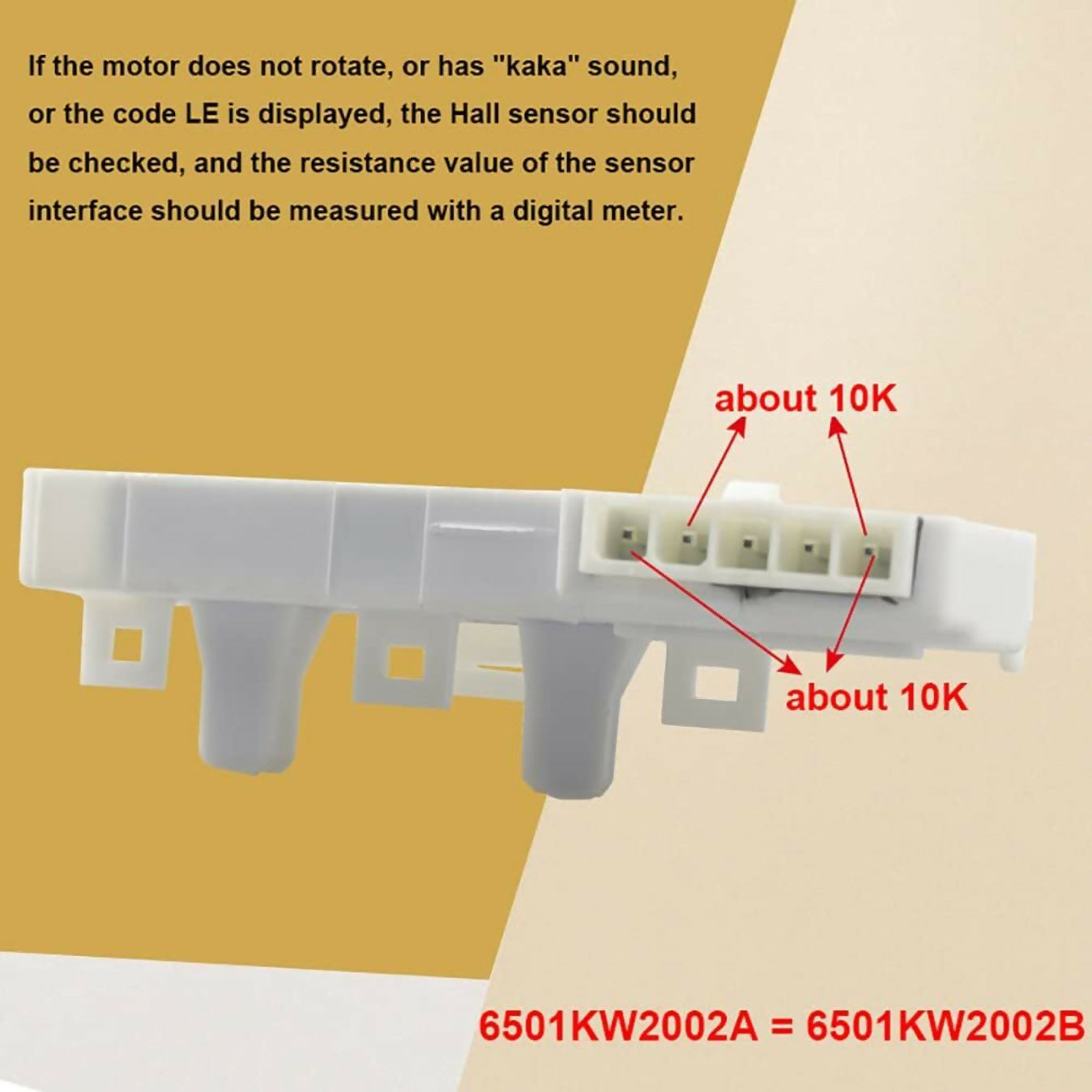 jkbk Hall Sensor for DD Motor Compatible for LG Front Load Washing Machine Electronic Components Electronic Hobby Kit
