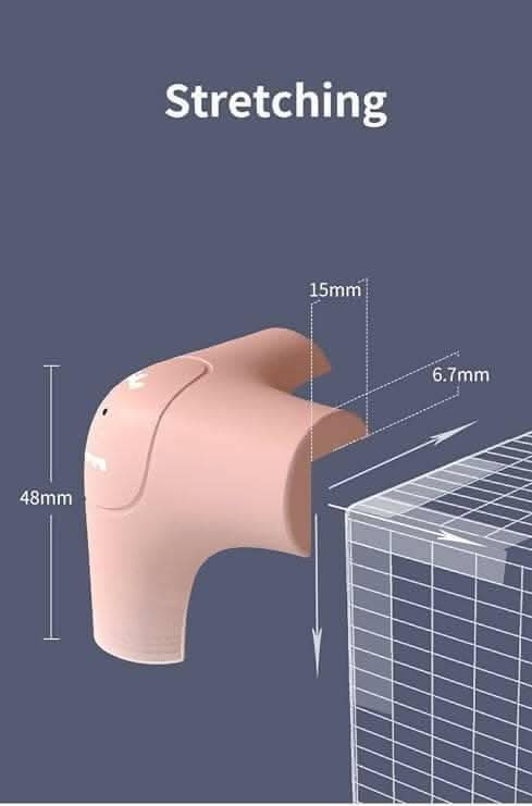 P-plus international soft baby proofing corner guards & edge protectors (black, pack of 4) - HalfPe