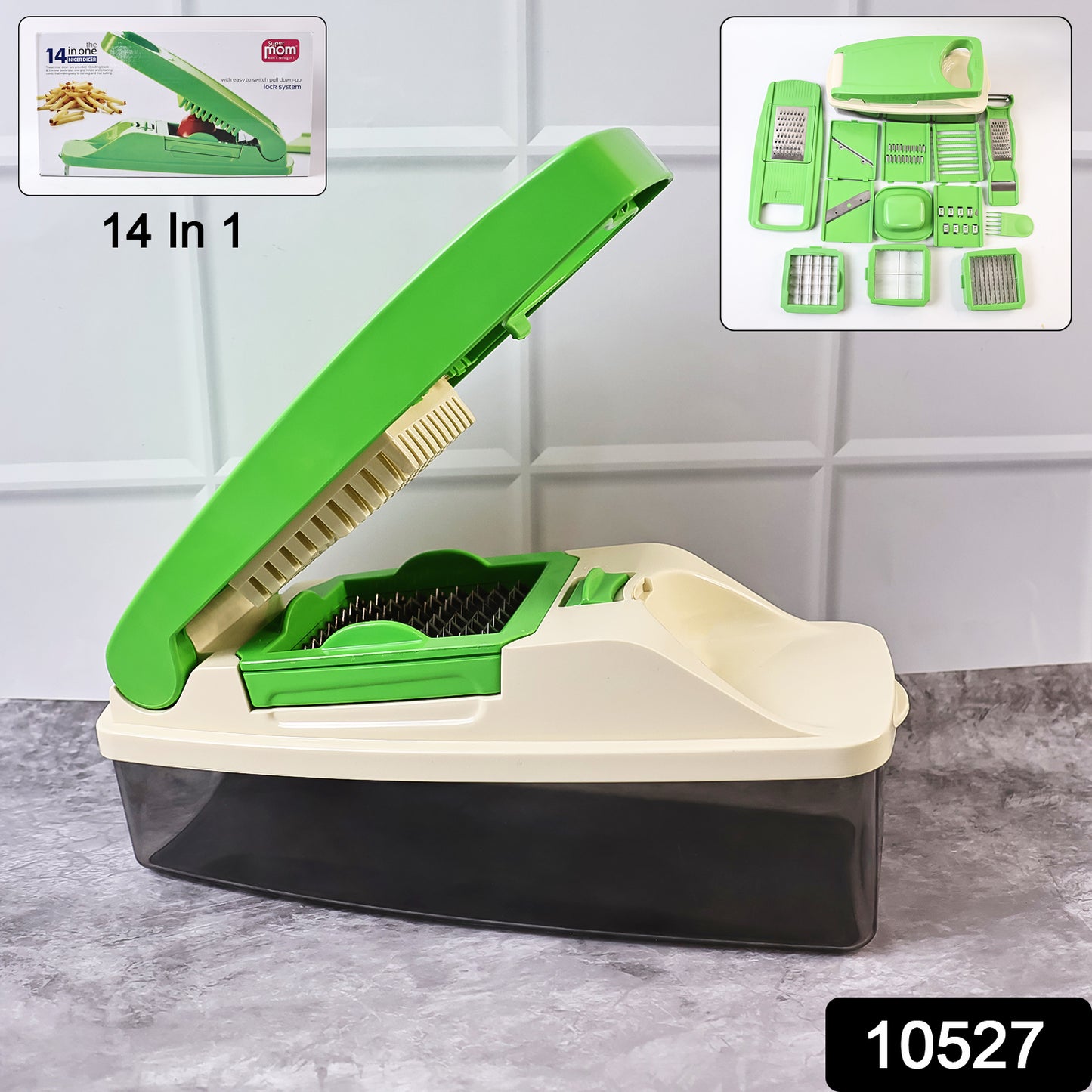Supermom 14-in-1 Nicer Dicer Multipurpose Vegetable Fruit Chopper