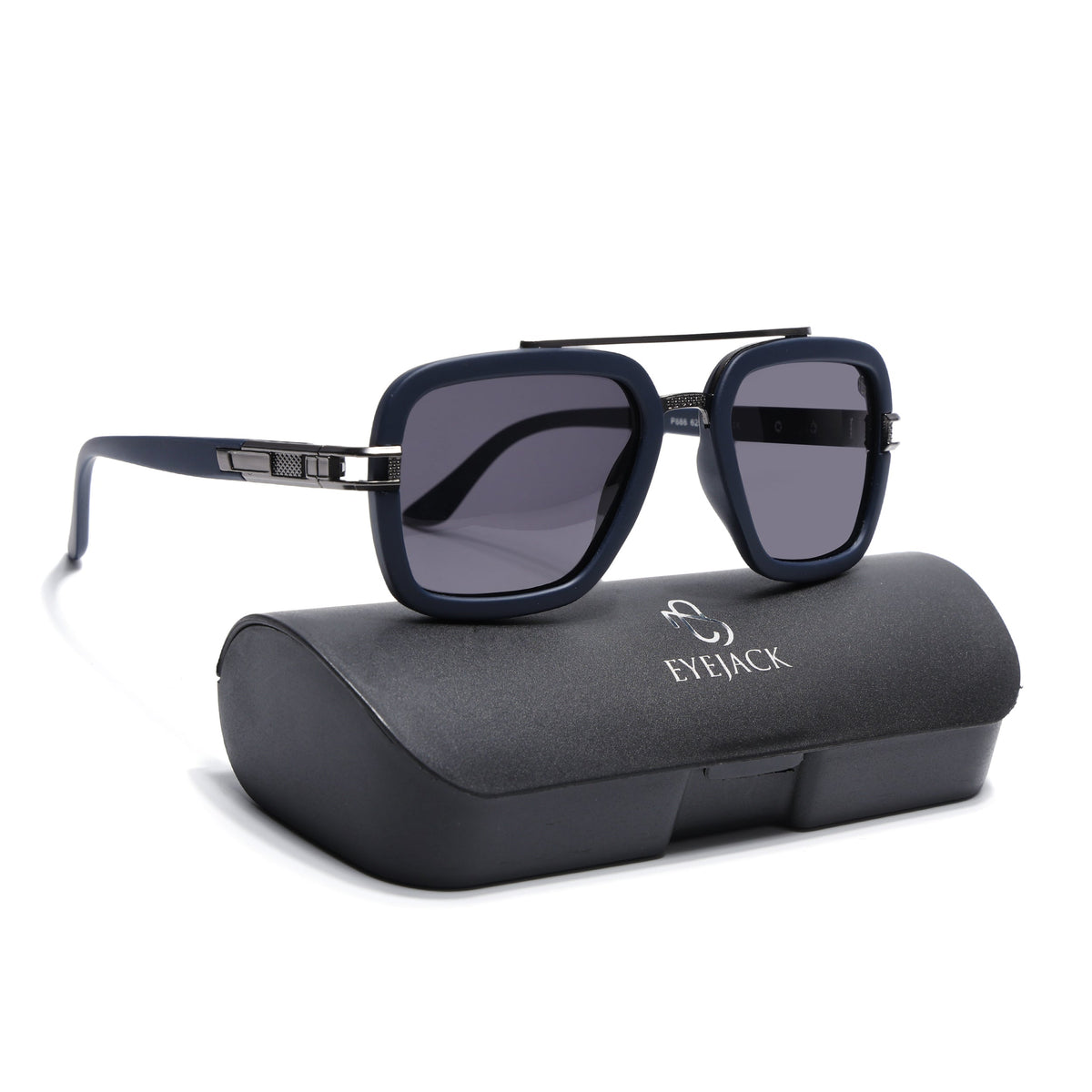Eyejack Blue Wayfarer Sunglasses for Men and Women - Style 2143 - with box packaging