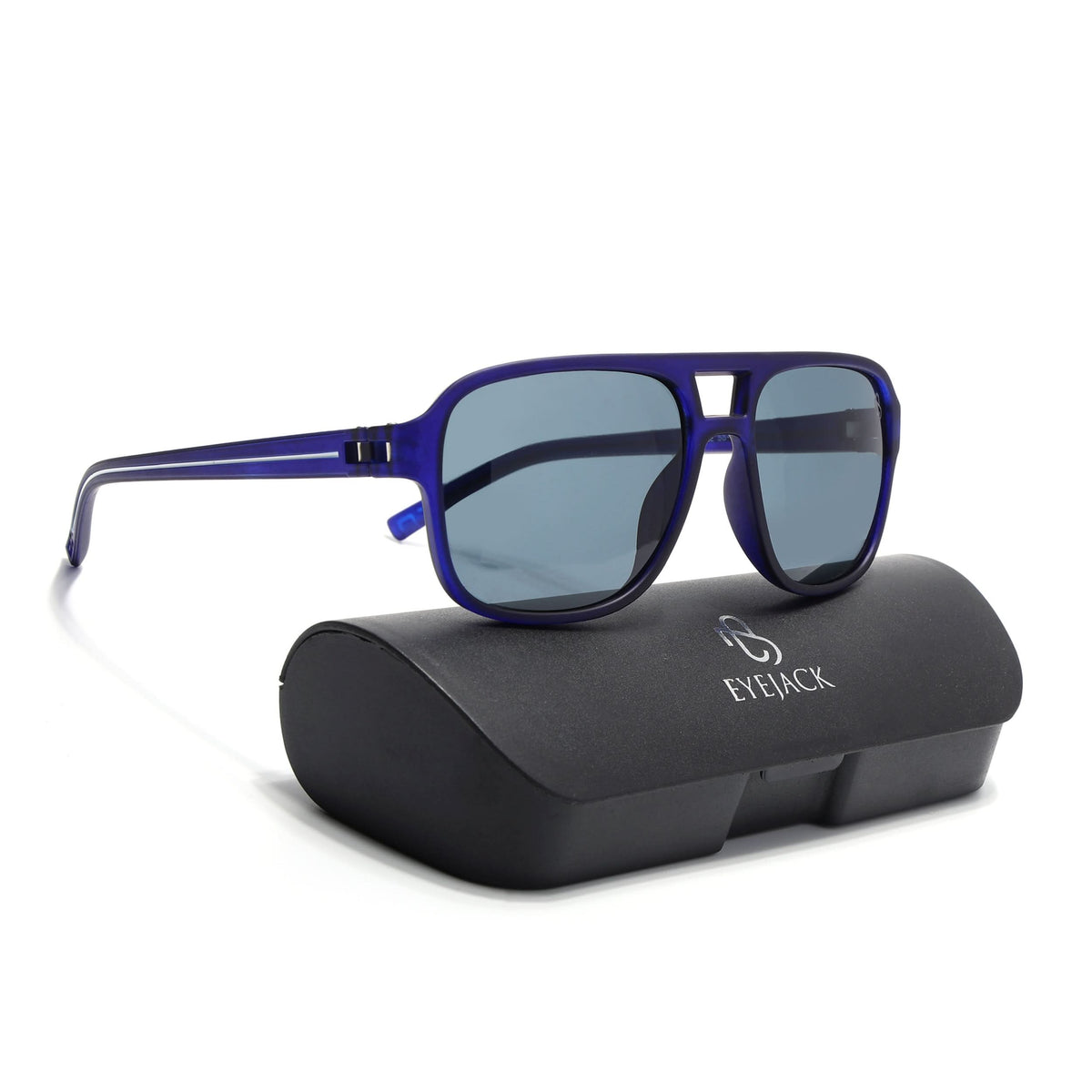 Eyejack Blue Wayfarer Sunglasses for Men and Women - Style 1078 - view 8