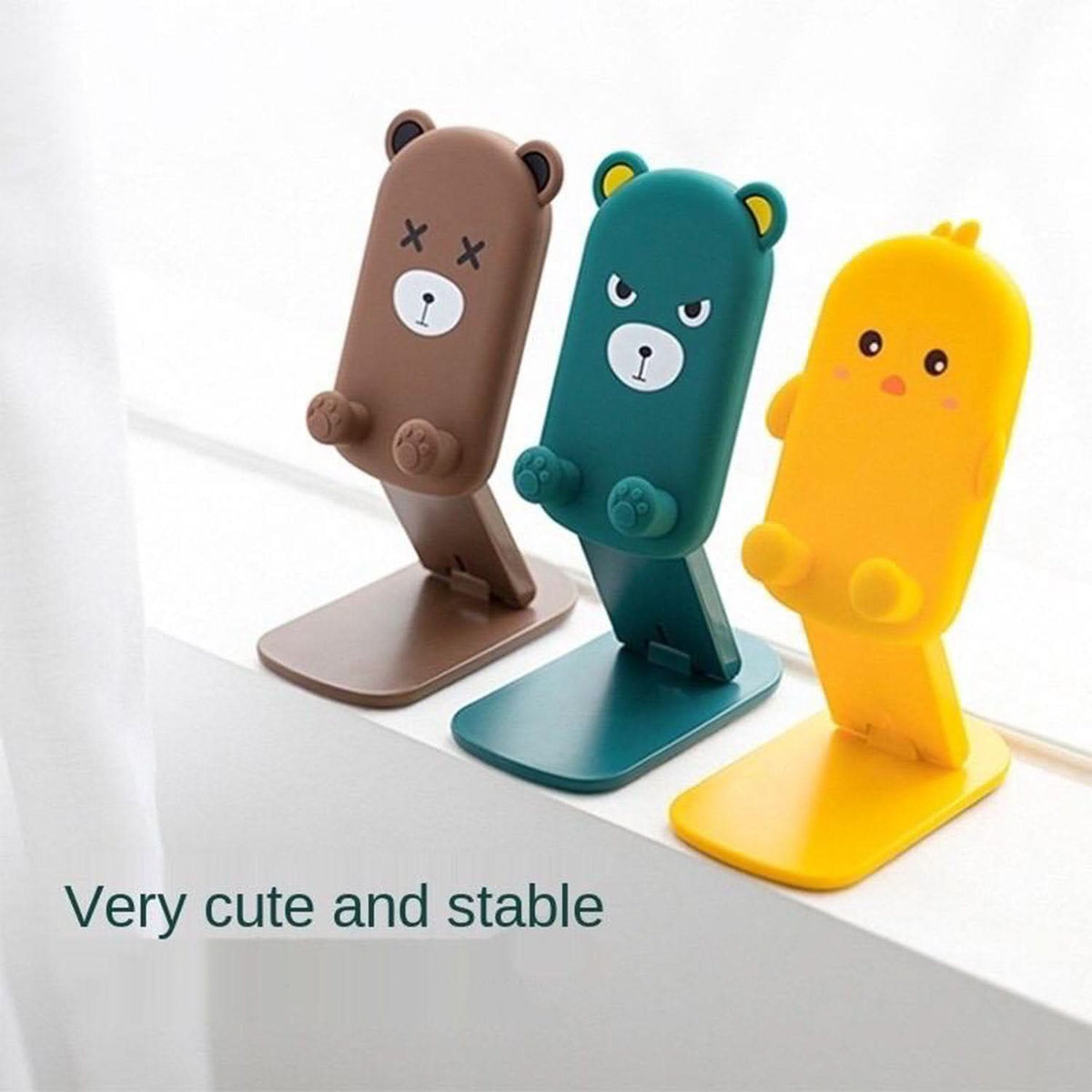 Cute Cartoon Design Multi-angle Adjustable Foldable Mobile Stand HP DD