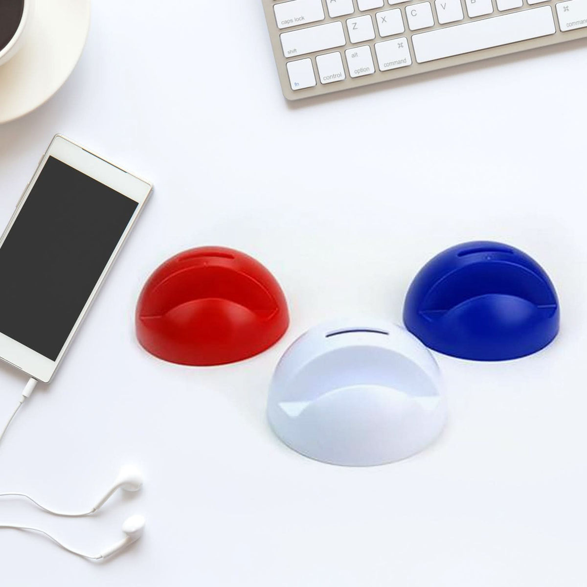 2in1 Abs Plastic Phone Holder Phone Stand With Coin Bank (1 Pc) HP DD