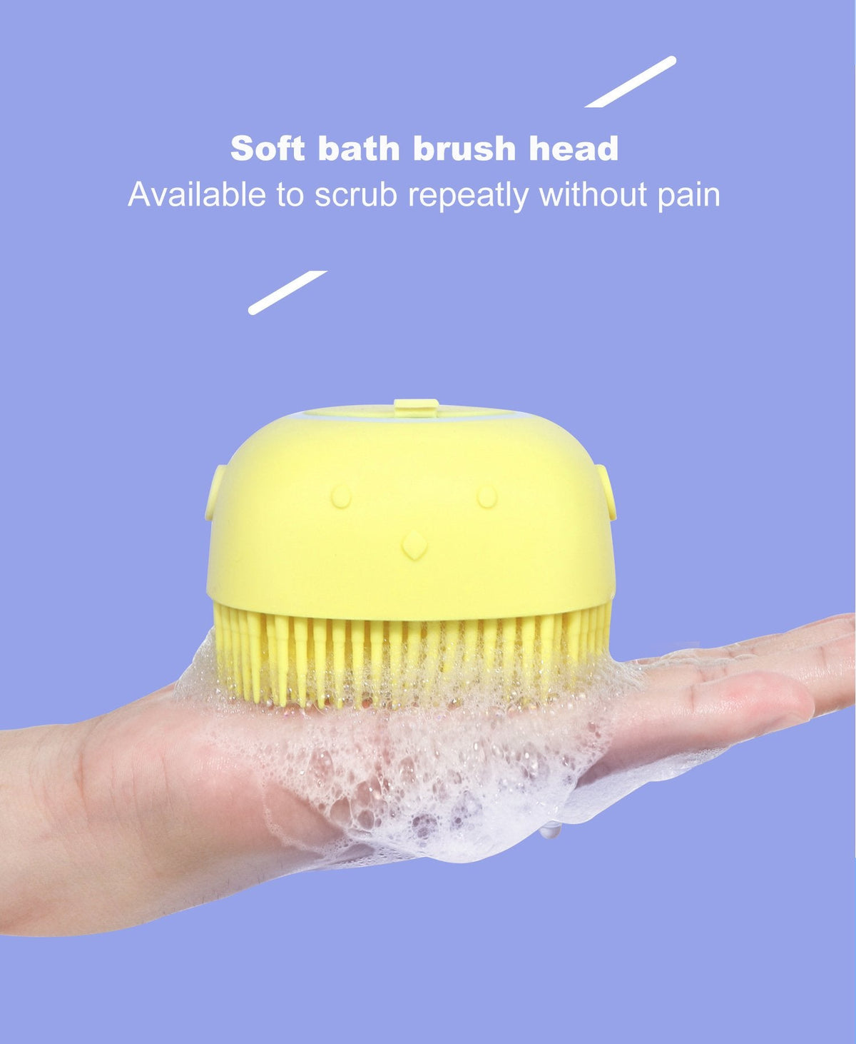 Silicone Massage Bath Body Brush With Shampoo Dispenser HP DD