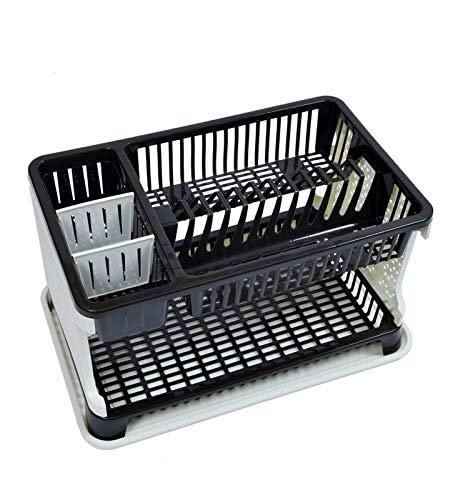 Kitchen Organizer Rack With Water Storing Tray dish Rack