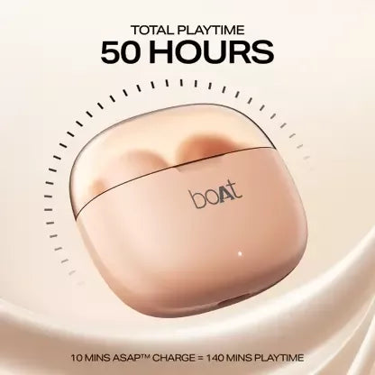 boAt Airdopes 212 , ASAP Charge Bluetooth (Peach Blush, In the Ear)