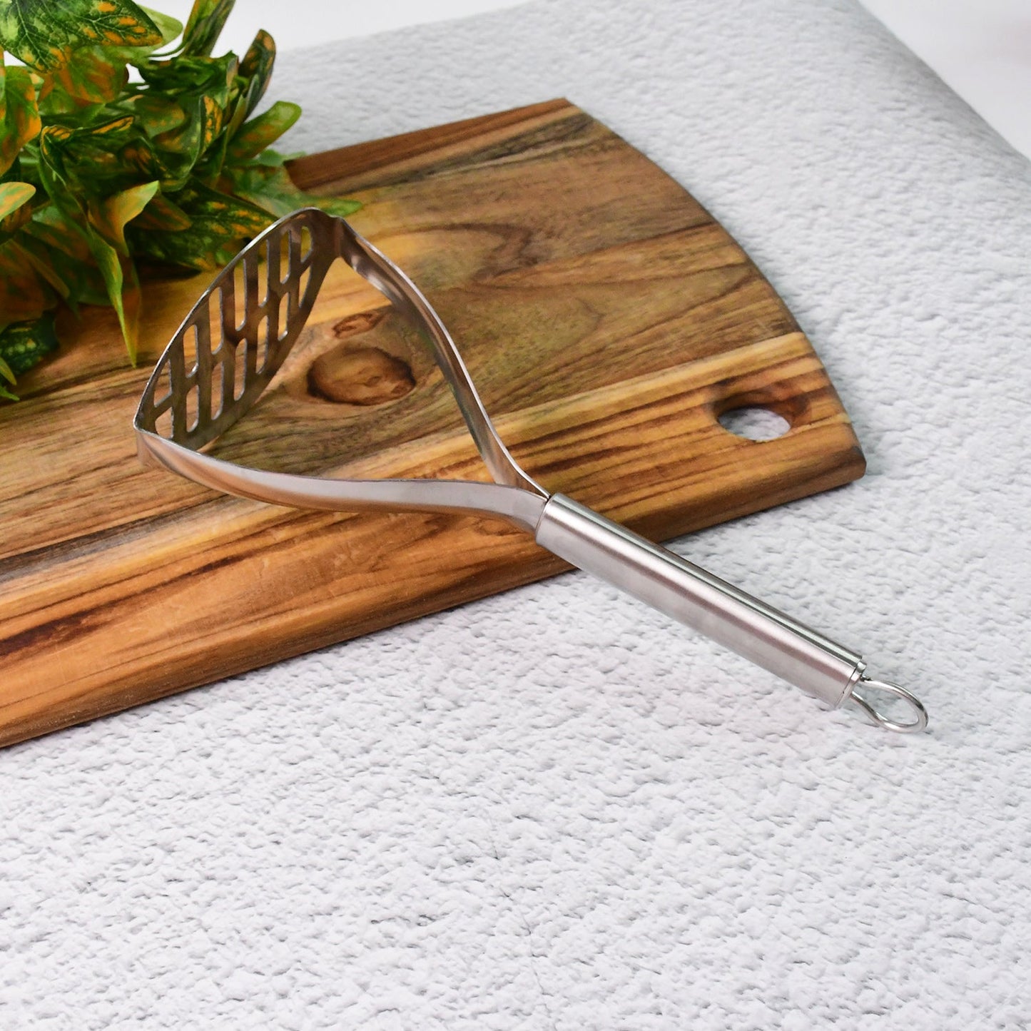 Supermom Stainless Steel Potato Masher With Stylish Handle (1 Pc) HP DD