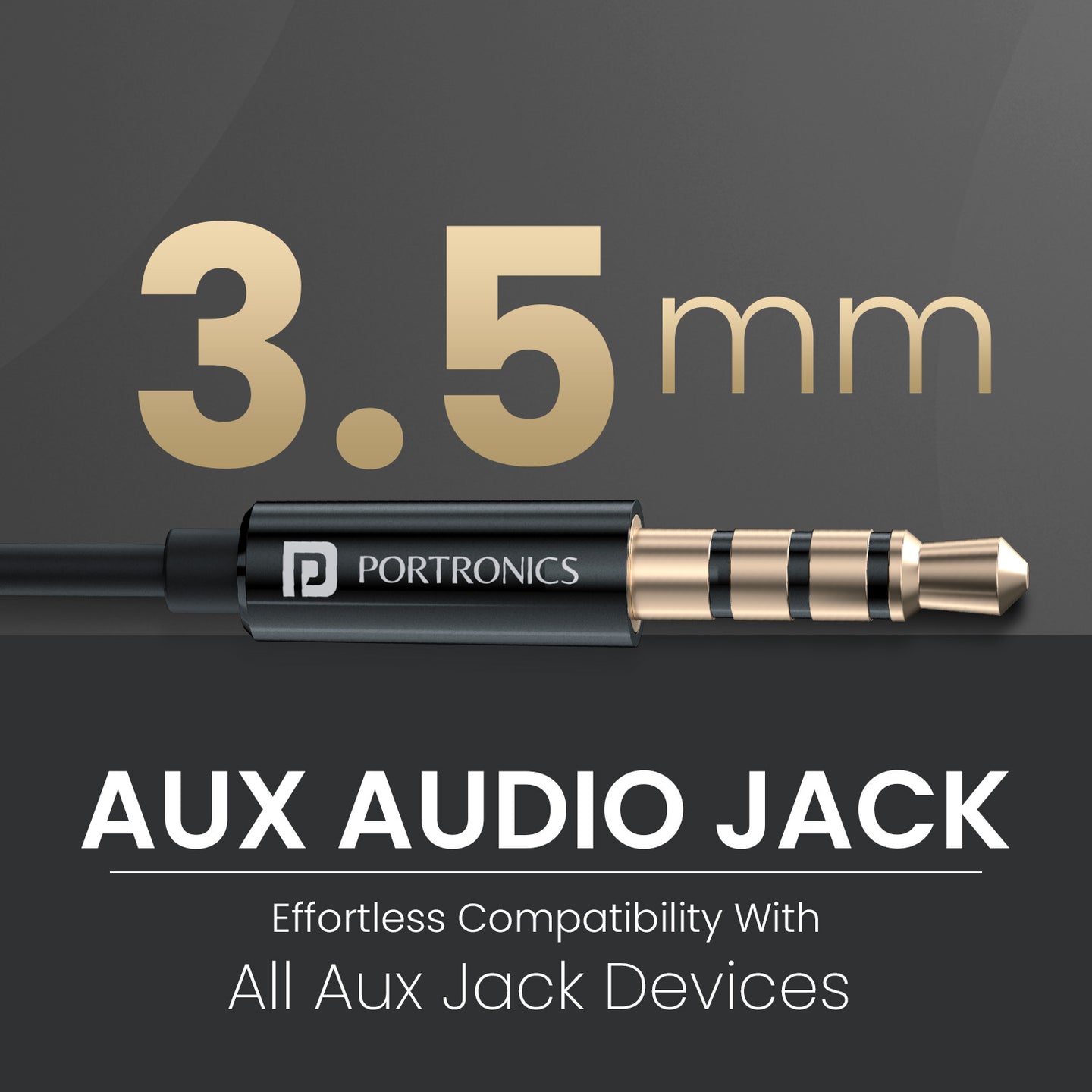 Portronics Conch Gamma Wired Earphone Black