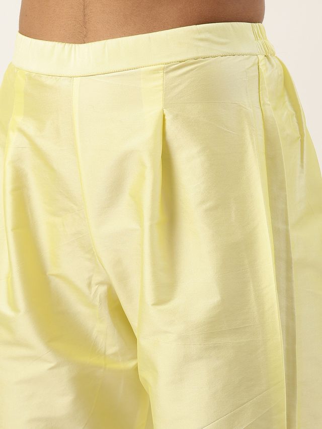 Bollywood Vogue Ready To Wear Yellow Organza Embroidered Anarkali Suit