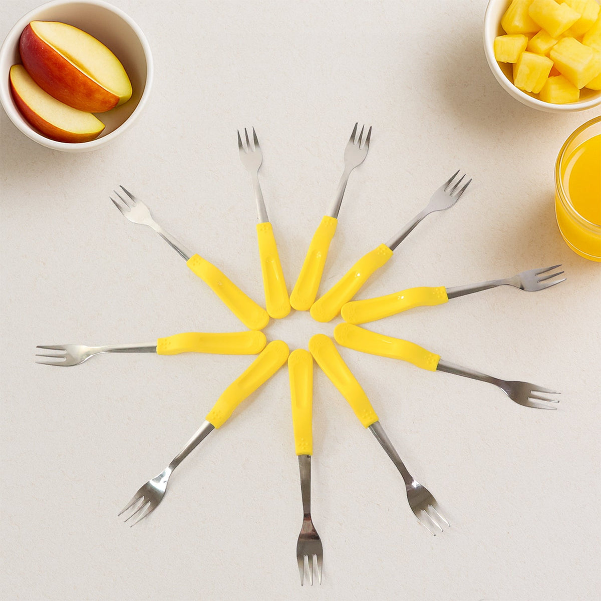 Supermom Premium Stainless Steel Big Fork (6 Pc Set) HP DD