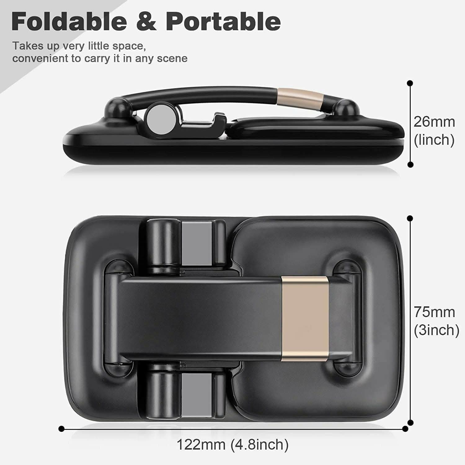 Home Decorous Desk Mobile Holder Stand with Adjustable Height for All Smartphone - HalfPe