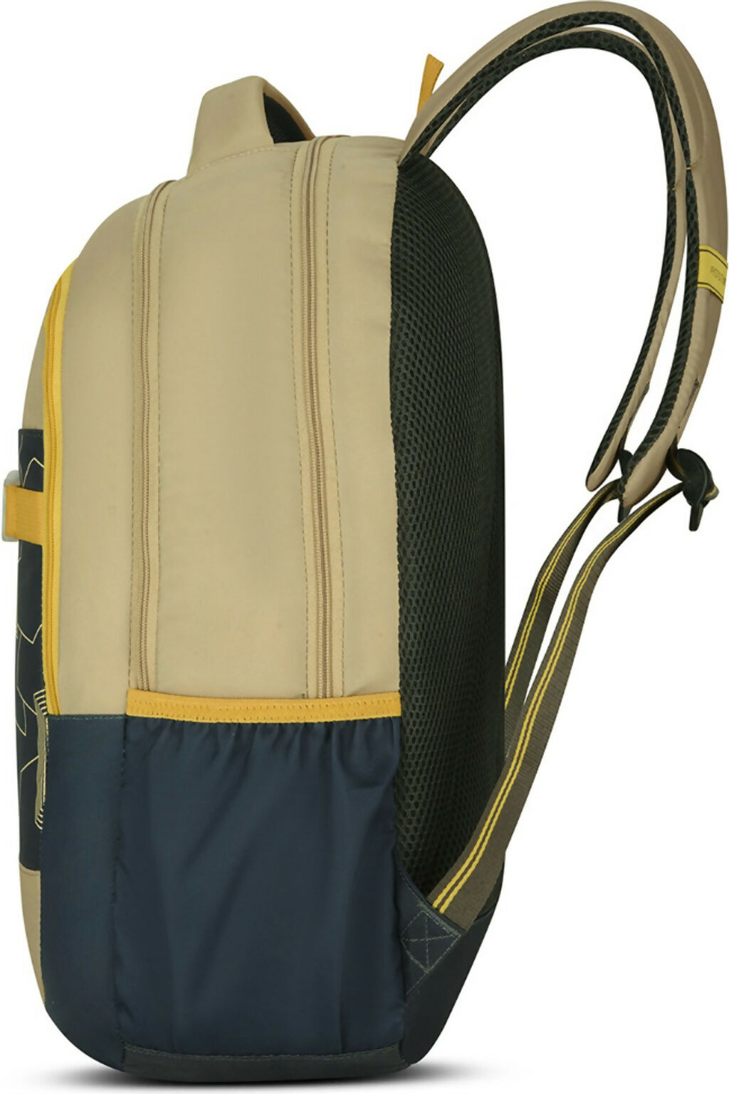 ARISTOCRAT Beige & Grey Stylish Casual Backpack for Men & Women