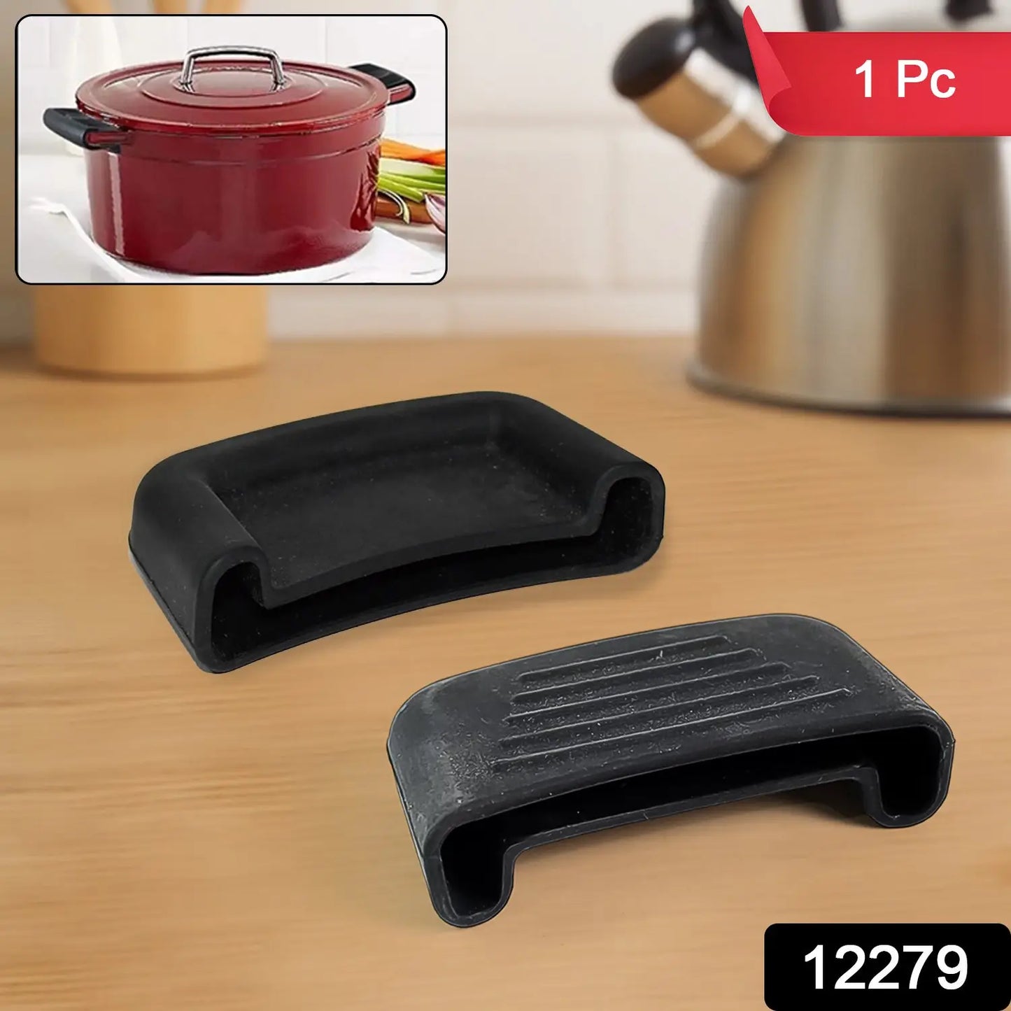 Premium Silicone Heat Resistant Pot Handle Cover For Cookware (1 Pc) HP DD
