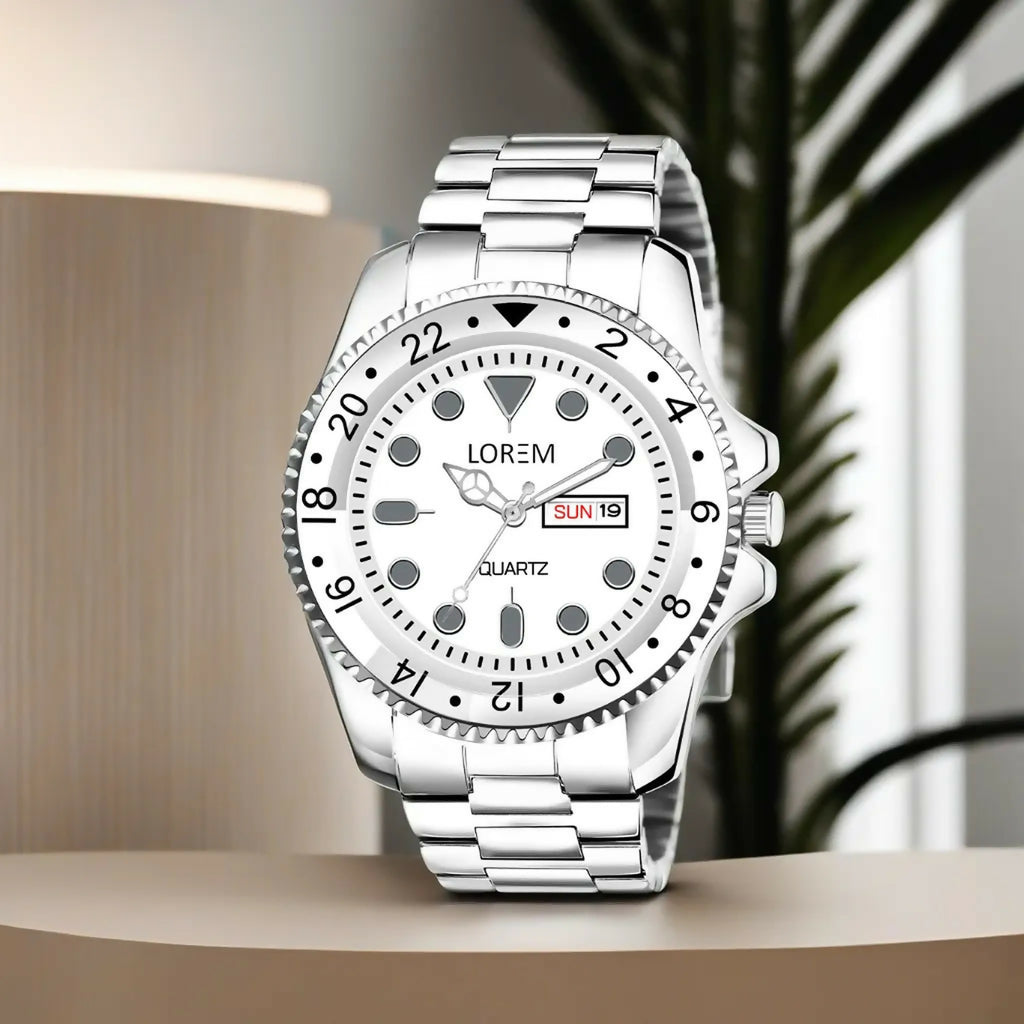 Daywear Stainless Steel Watch in Silver main image 1