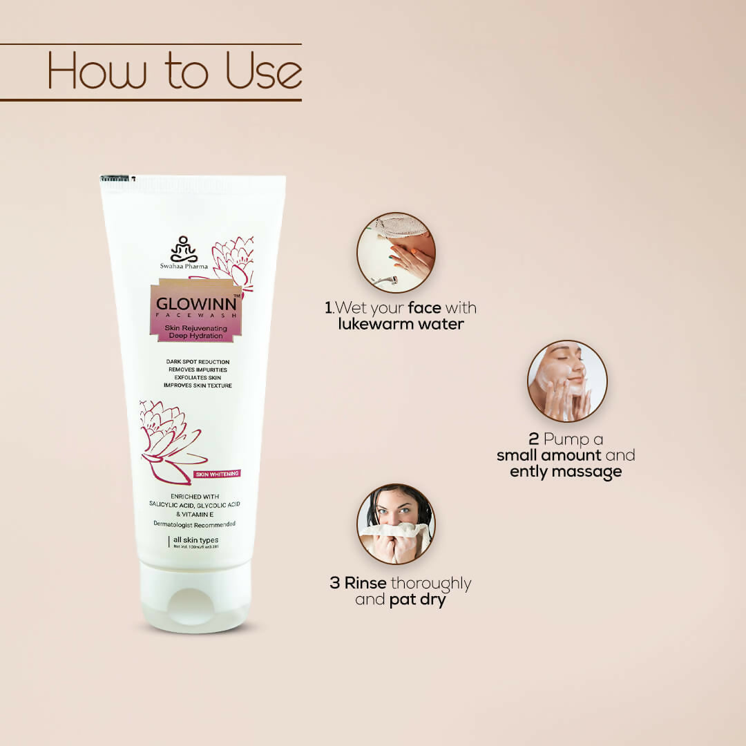 Glowinn Facewash – Skin Rejuvenating & Deep Hydration (100ml)