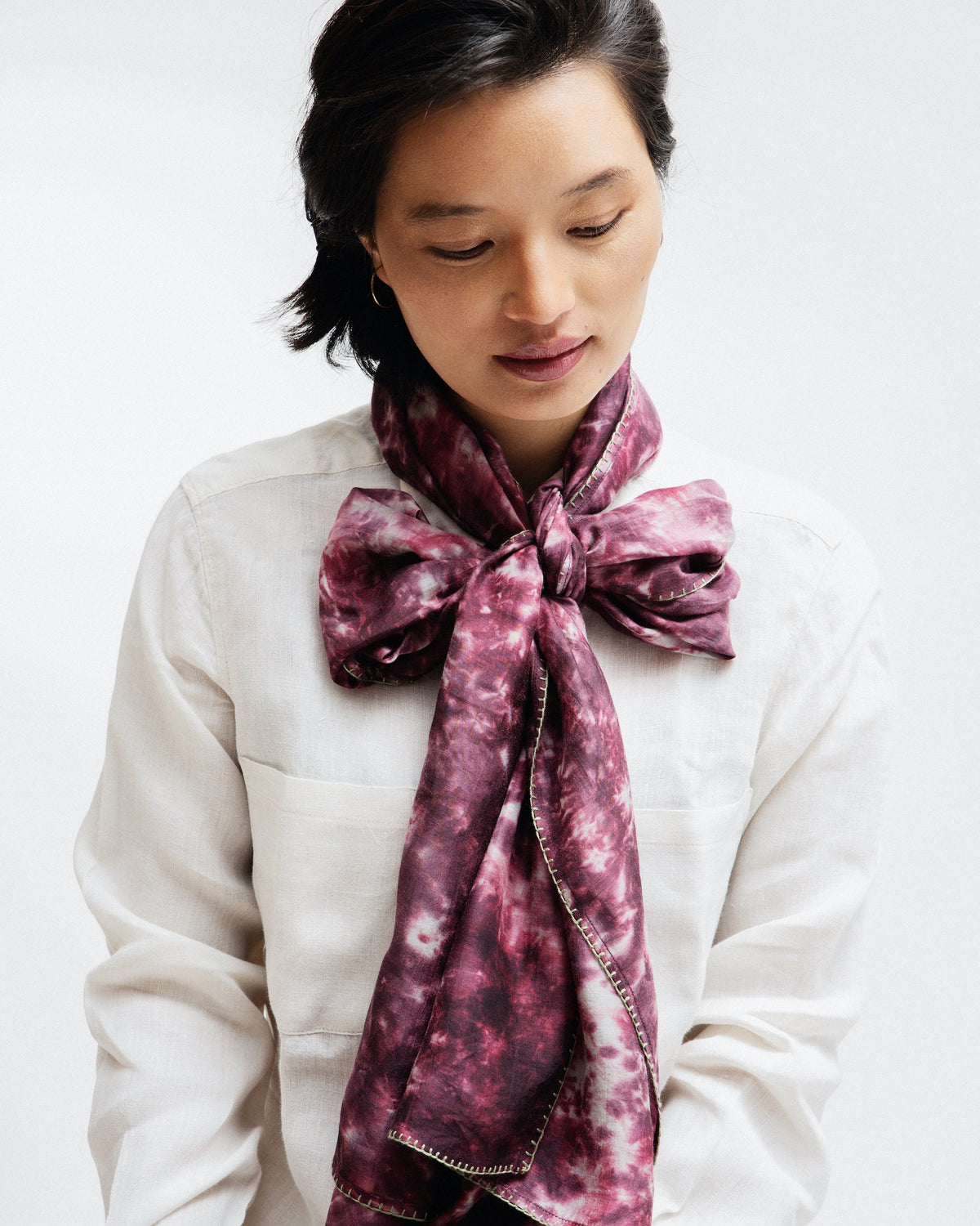 Reshmi Maroon Stole