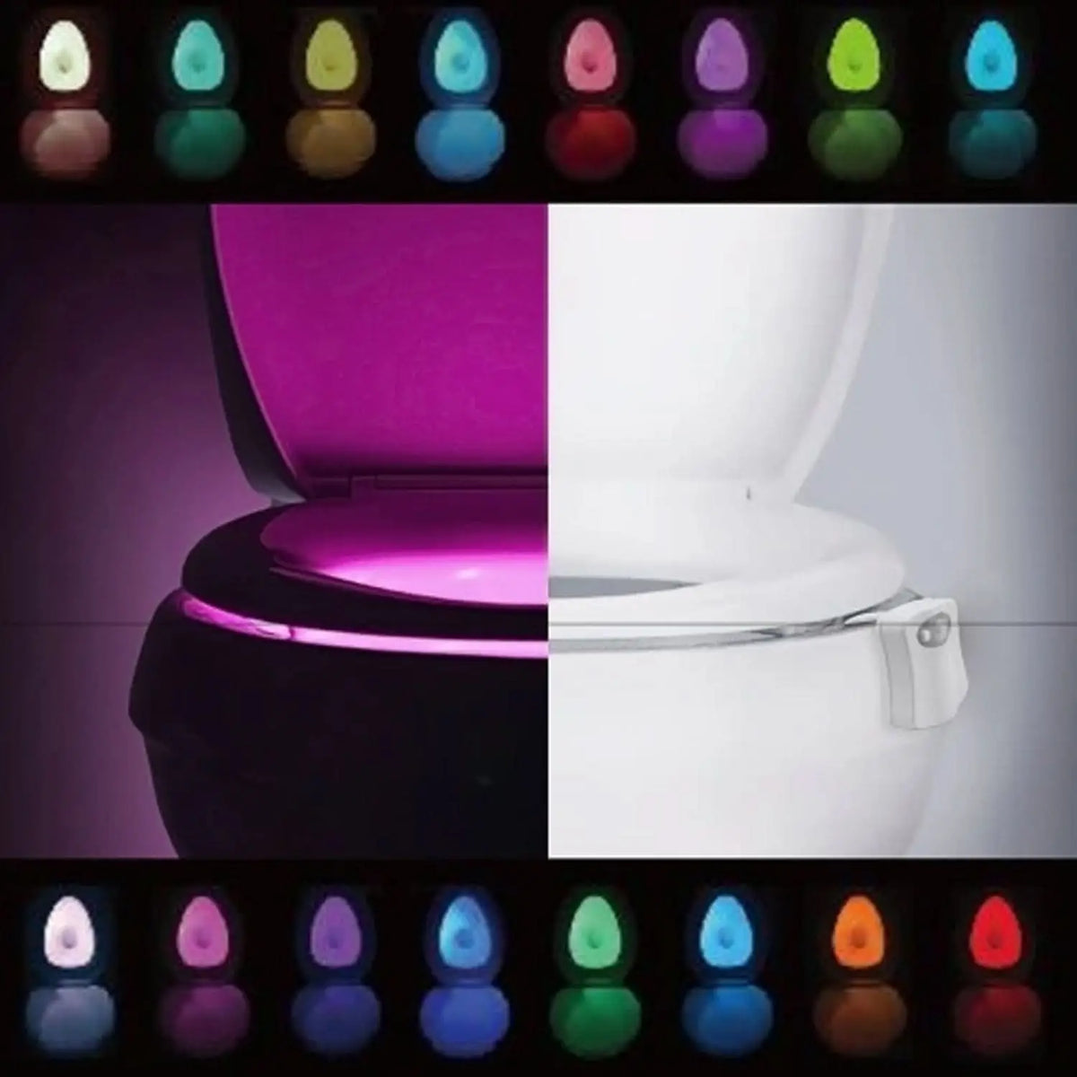 Toilet Light Led Toilet Bowl Light Toilet Cover Lamp (1 Pc Battery Not Included) HP DD