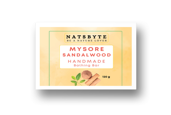 The Earth Trading Handmade Mysore Sandlewood Soap for Bath (120g)