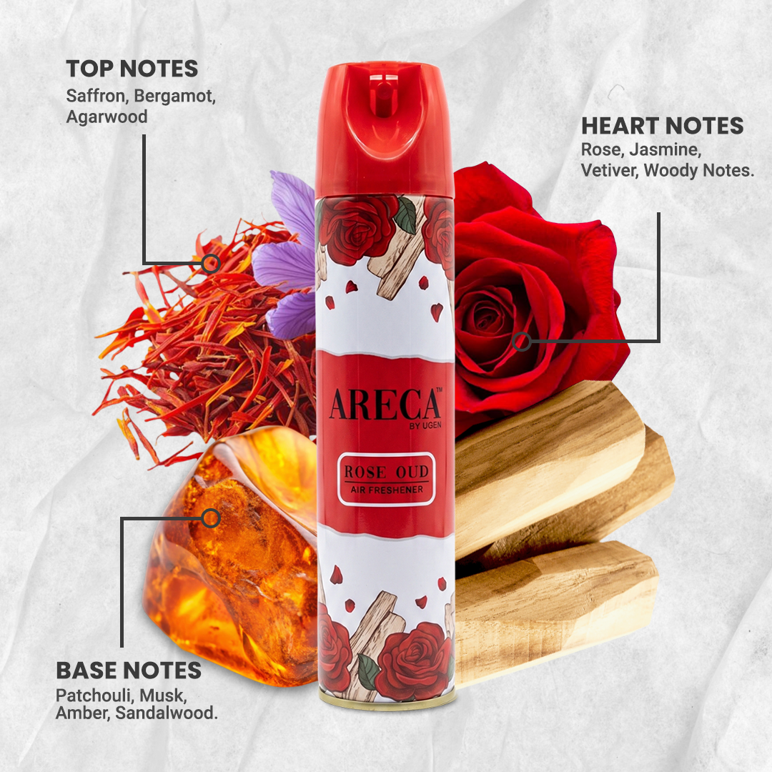 Areca Air Freshener Rose Oud 220ml
