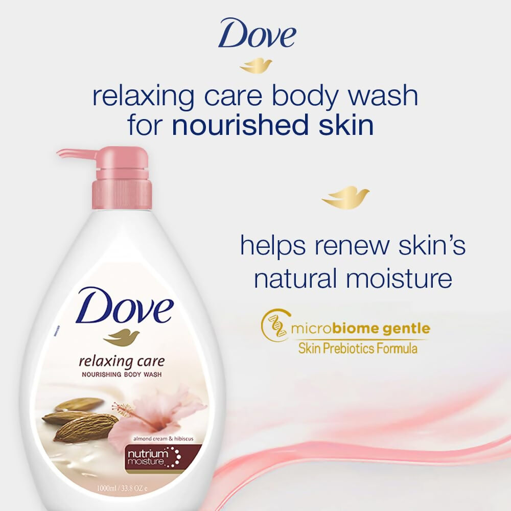 Dove Almond Cream & Hibiscus Moisturizing Body Wash – 1 L