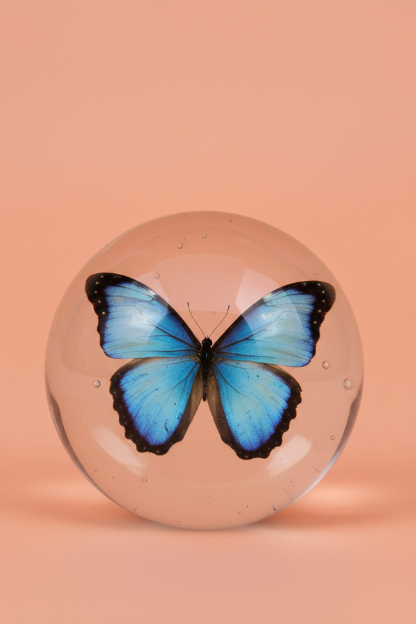 Plastic Magnetic Fridge Sticker (Butterfly Printed) - 1 Pc (Assorted colors) SUPER