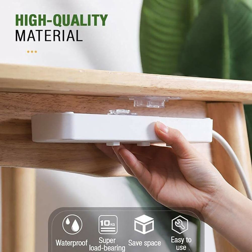 Heavy-Duty Double-Sided Wall Hooks Self-Adhesive Waterproof Plastic Hooks for Home, Kitchen & Bathroom – Strong Male/Female Design