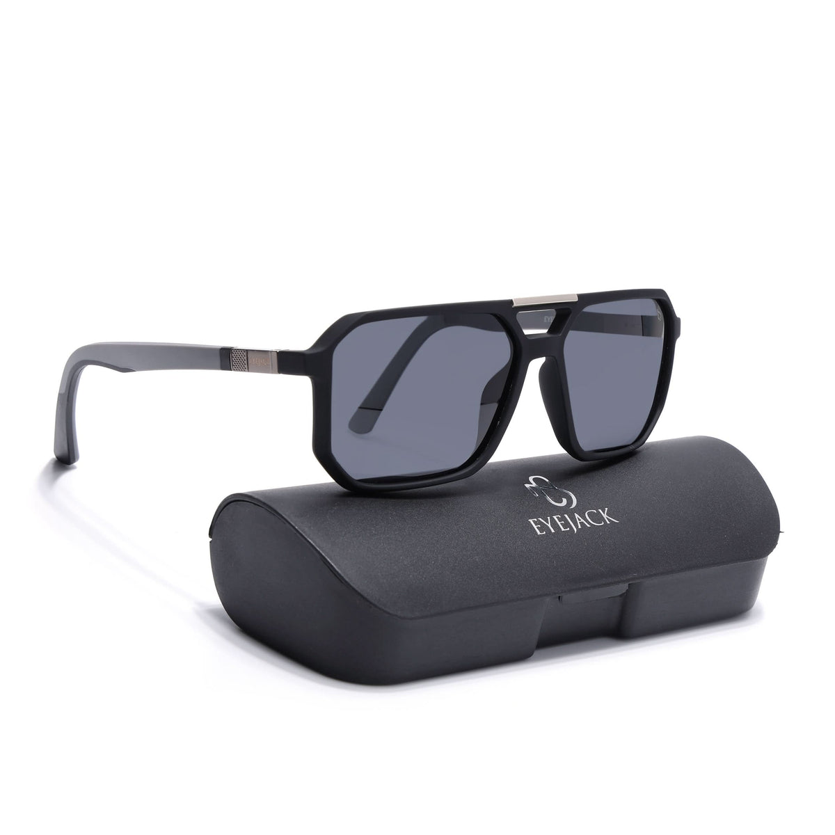 Eyejack Black Wayfarer Sunglasses for Men and Women - Style 1112 - view 8