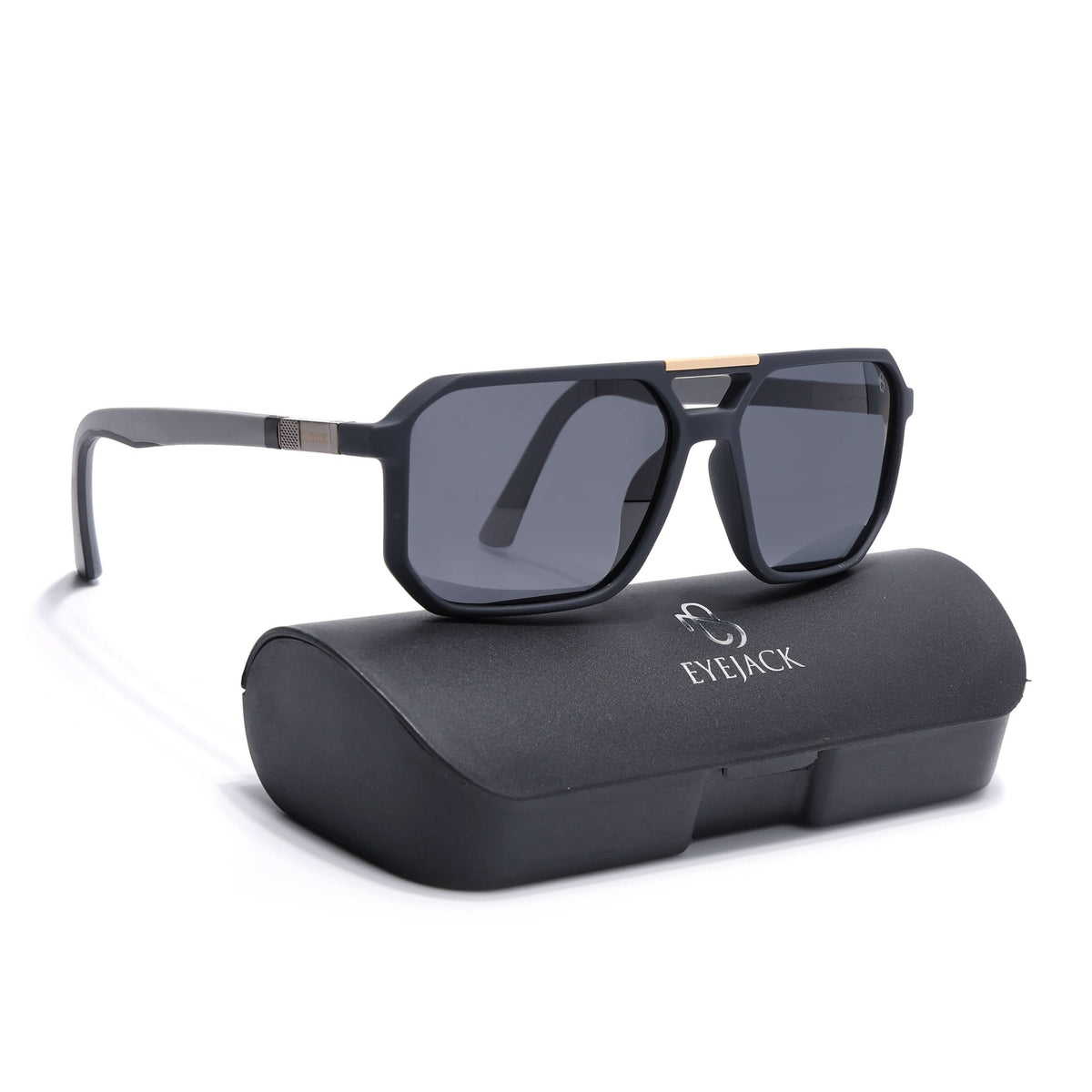 Eyejack Grey Wayfarer Sunglasses for Men and Women - Style 1113 - view 8
