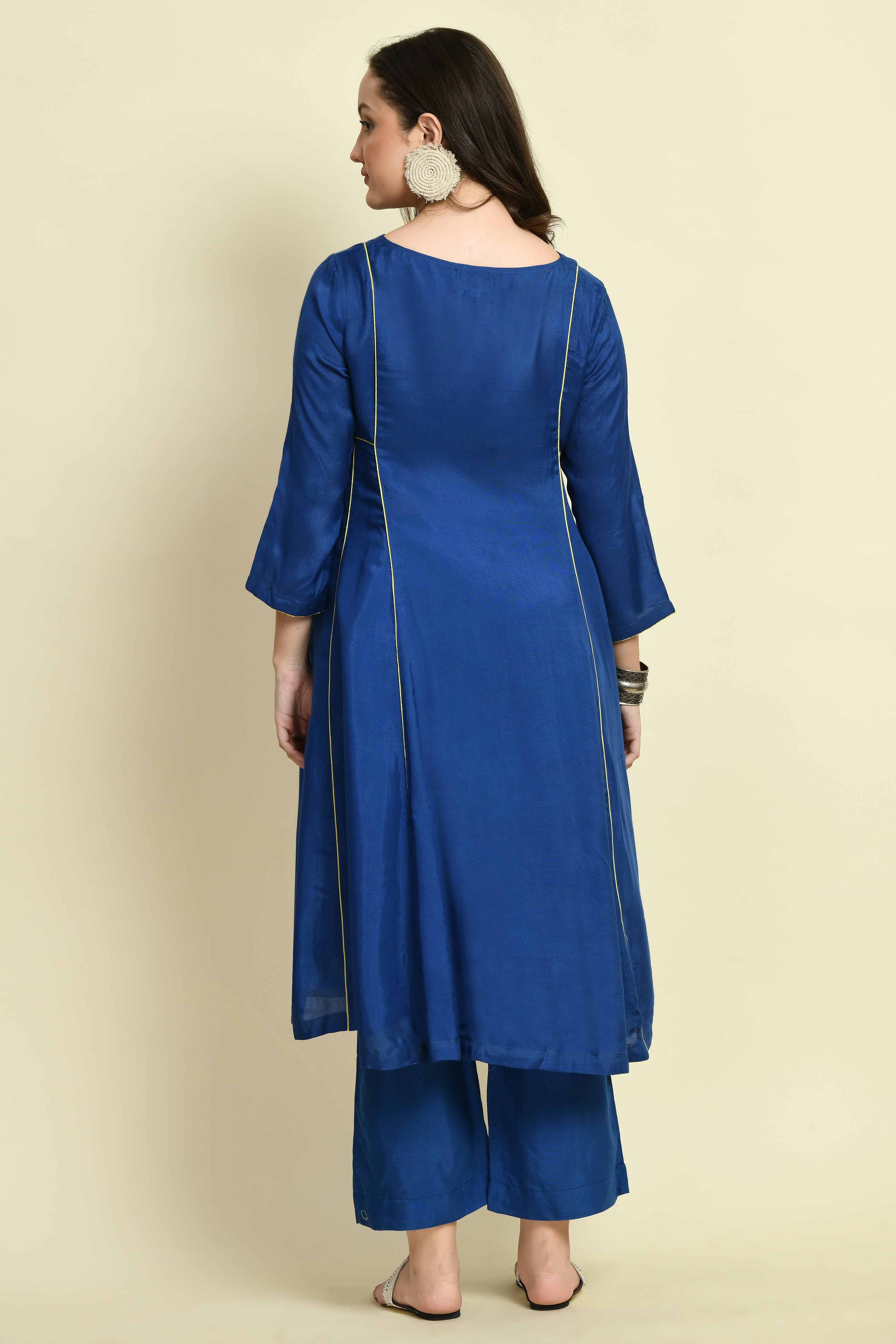 Royal Blue Kurta Set For Women